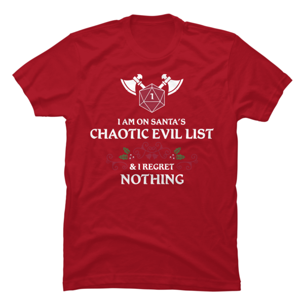 chaotic evil shirt